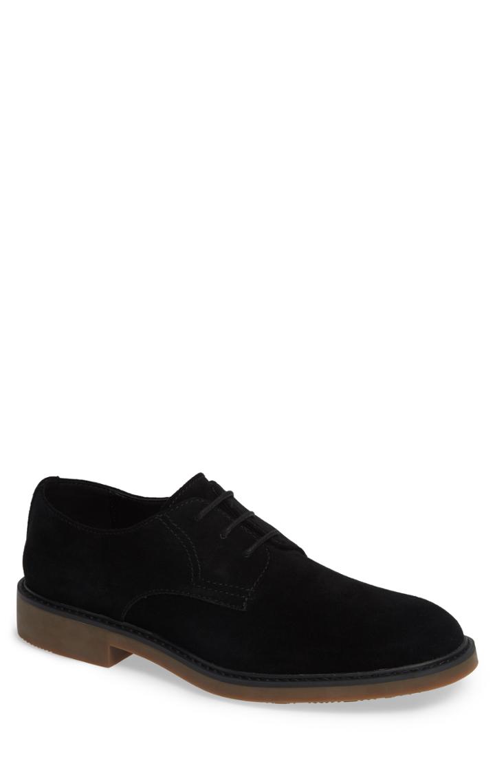 Men's Calvin Klein Varick Plain Toe Derby .5 M - Black