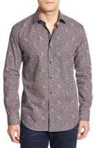 Men's Bugatchi Classic Fit Optic Print Sport Shirt