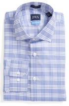 Men's John W. Nordstrom Trim Fit Plaid Dress Shirt - 32/33 - Purple