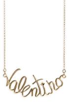 Women's Valentino Script Necklace