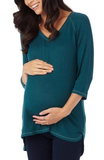 Women's Rosie Pope 'santa Monica' Maternity Tee - Green