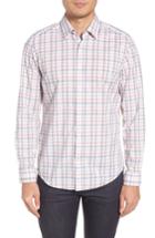 Men's Boss Lukas Regular Fit Check Sport Shirt - Pink