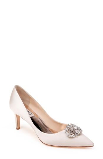 Women's Badgley Mischka Sunshine Embellished Pump M - White