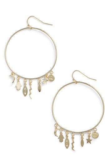 Women's Melinda Maria Charmed I'm Sure Hoop Earrings
