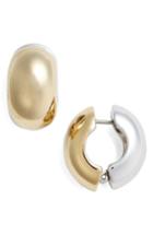 Women's Erwin Pearl Two-tone Reversible Hoop Earrings