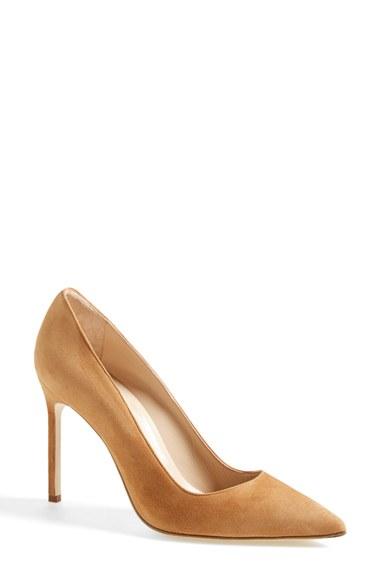Women's Manolo Blahnik 'bb' Pointy Toe Pump, Size 5.5us /