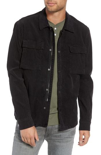 Men's Rails Wendall Regular Fit Corduroy Jacket - Black