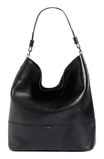 Shinola Relaxed Leather Hobo Bag - Black