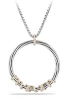 Women's David Yurman Helena Large Pendant Necklace With Diamonds & 18k Gold