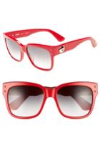 Women's Moschino 56mm Gradient Lens Sunglasses - Red