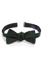 Men's The Tie Bar Floral Span Silk Bow Tie, Size - Green