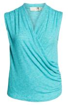 Petite Women's Everleigh Surplus Knit Sleeveless Top P - Blue/green