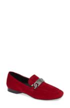 Women's Donald Pliner Halen Rhinestone Embellished Loafer .5 M - Red
