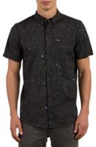 Men's Volcom Primitive Noize Print Shirt - Black