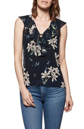 Women's Paige Danae Floral Ruffle Top - Blue