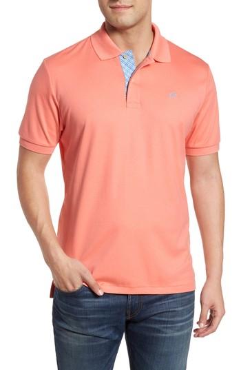 Men's Southern Tide Sugar Mill Jersey Polo, Size - Pink