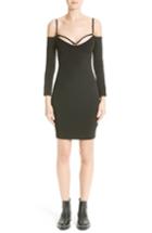 Women's T By Alexander Wang Strappy Faille Cold Shoulder Dress