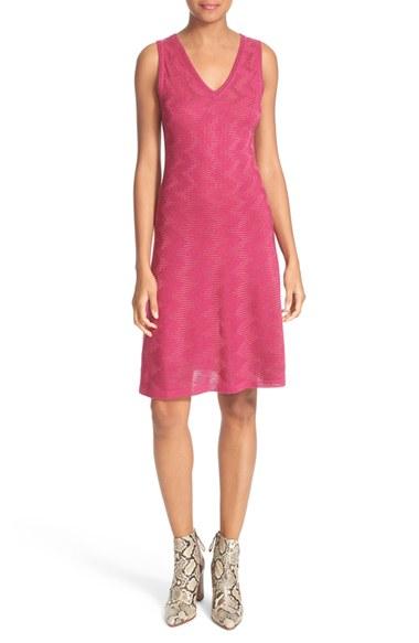Women's M Missoni Wool Blend Texture Knit Dress