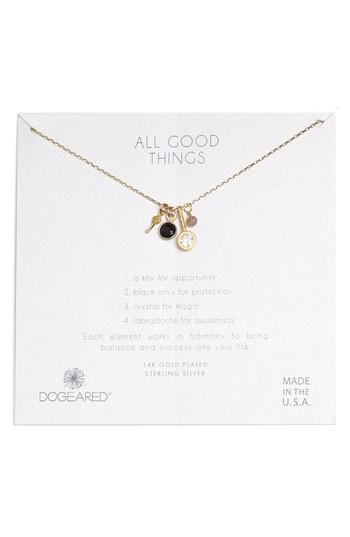 Women's Dogeared All Good Things Onyx Necklace