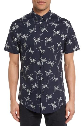 Men's Calibrate Non-iron Sport Shirt - Blue