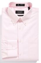 Men's Nordstrom Men's Shop Smartcare(tm) Traditional Fit Pinpoint Dress Shirt 35 - Pink