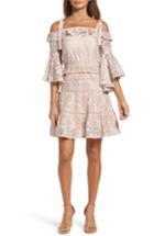 Women's Foxiedox Berry Flared Sleeve Cold Shoulder Dress