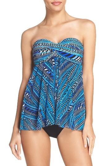 Women's Profile By Gottex Blu Nile Flyaway One-piece Swimsuit