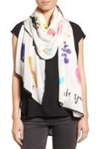 Women's Kate Spade New York Things We Love Oblong Scarf, Size - Ivory