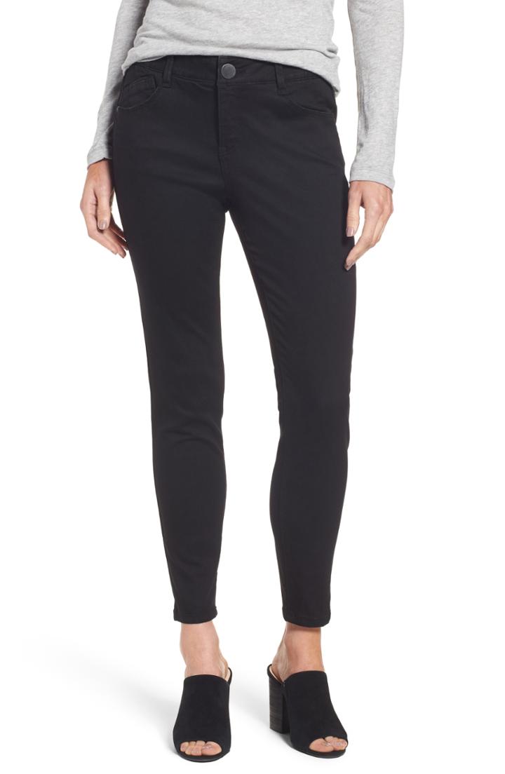 Women's Wit & Wisdom Ab-solution Skinny Ankle Jeans - Black