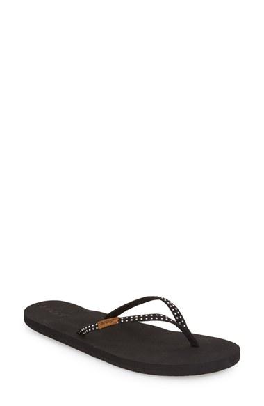 Women's Reef 'slim Ginger' Studded Flip Flop