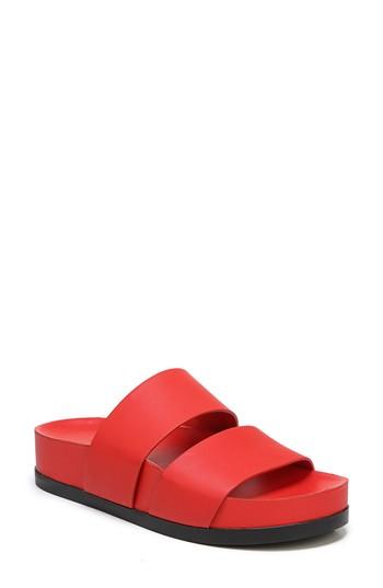 Women's Via Spiga Milton Slide Sandal M - Red