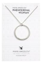 Women's Dogeared Legacy Collection - Phenomenal Women Open Circle Pendant Necklace