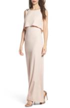 Women's Adrianna Papell Embellished Crepe Popover Gown - Pink
