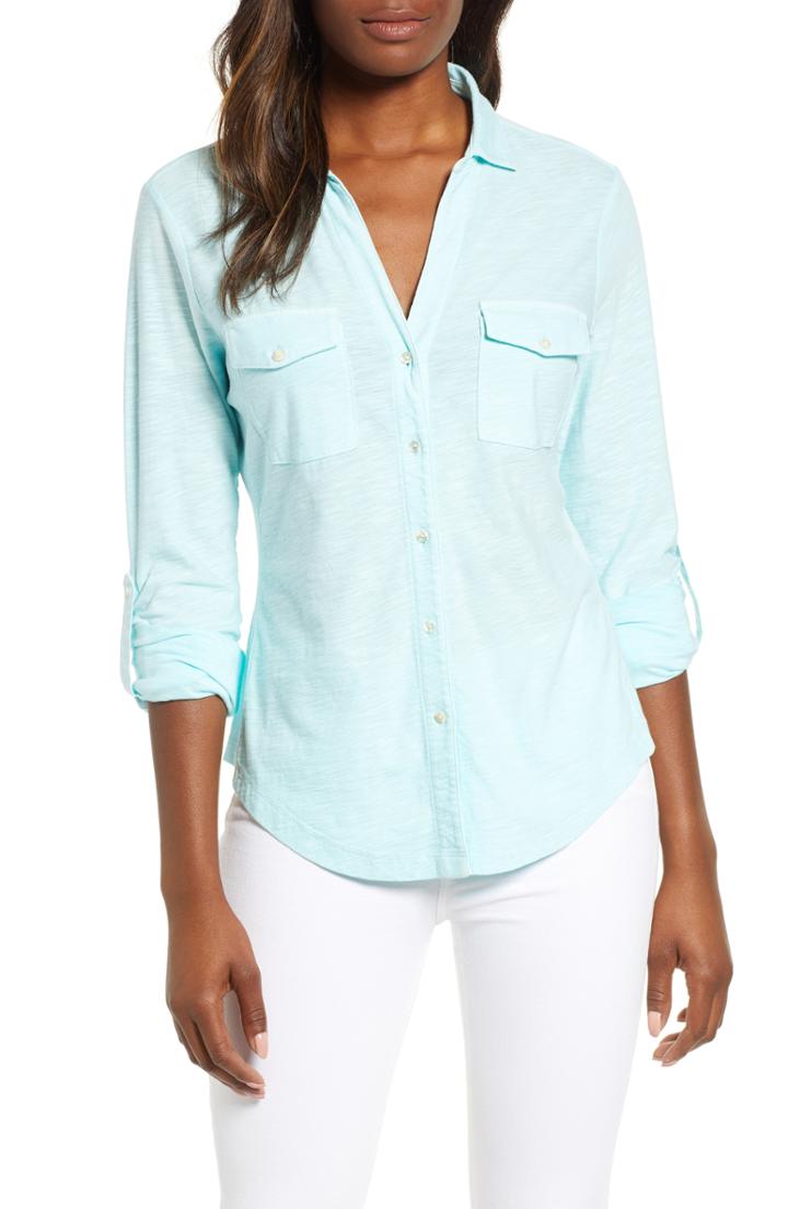 Women's Tommy Bahama Arden Camp Shirt - Blue