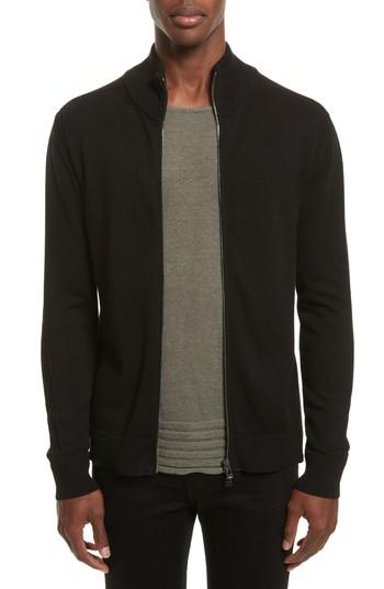 Men's Belstaff Allerford Knit Cotton Jacket - Black