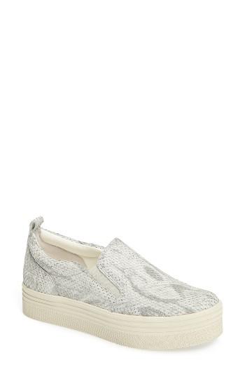 Women's Marc Fisher Ltd Elise Platform Sneaker M - Metallic