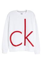Men's Calvin Klein Jeans Embroidered Sweatshirt - White
