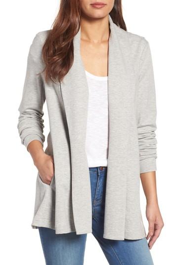 Women's Caslon Shawl Collar Cardigan, Size - Grey