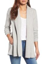Women's Caslon Shawl Collar Cardigan, Size - Grey