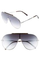 Women's Stella Mccartney 65mm Shield Sunglasses - Silver