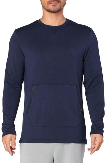 Men's Threads For Thought Nico Fleece Crewneck Shirt - Blue