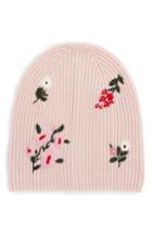 Women's Kate Spade New York In Bloom Merino Wool Knit Beanie - Pink