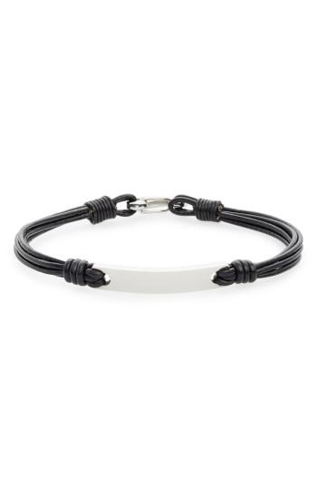 Men's Link Up Leather Strands Bracelet