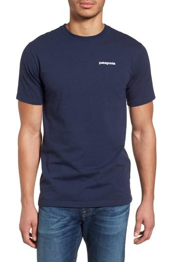 Men's Patagonia Glacier View Rising Responsibili-tee T-shirt - Blue