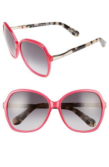 Women's Kate Spade New York Jolyn 58mm Sunglasses - Pink/ Gold