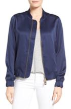 Petite Women's Michael Michael Kors Bomber Jacket, Size P - Blue