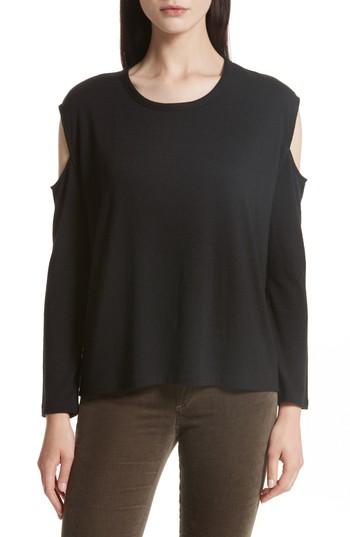 Women's Rag & Bone/jean Slash Cutout Tee - Black