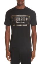 Men's Versus Versace Gold Logo T-shirt - Black