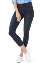 Women's Nydj Ami Side Slit Fringe Hem Skinny Jeans
