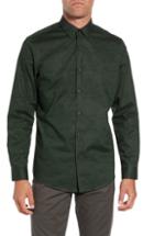 Men's Calibrate Non-iron Geo Print Sport Shirt - Green